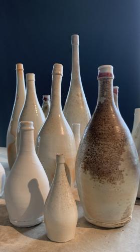 Bouteilles Porcelaine Cuisson bois