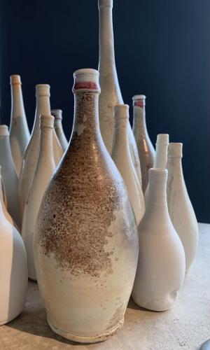 Bouteilles Porcelaine Cuisson bois