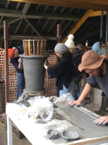Démonstration de pot à la corde durant les grand feux 2021 a l’atelier des halliers